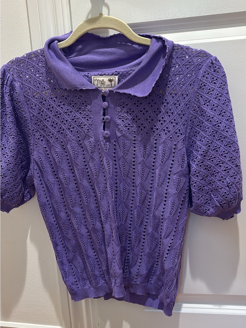 Mille purple sweater knit